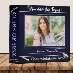 Classeur Blue Graduation Memories Photo scrapbook