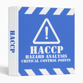 Classeur Blue HACCP Hazard Analysis