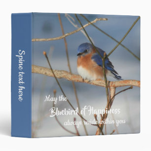 Classeur Bluebird Of Happiness Inspiré Personnalisé