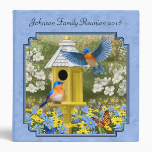 Classeur Bluebirds et Hexagon Birdhouse Blue