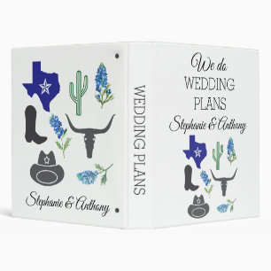 Classeur Bluebonnets Texas Blue Summer Flowers Mariage