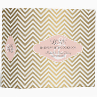 Classeur Blush Preppy Chevron Stripe Ancre marine moderne