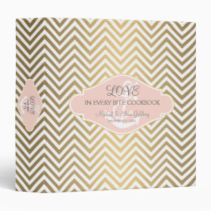 Classeur Blush Preppy Chevron Stripe Ancre marine moderne