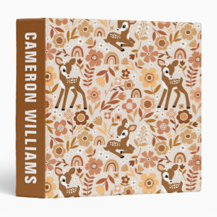 Classeur Boeuf mignon cerf modèle floral
