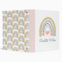 Boho Watercolor Rainbow Girl personnalisée