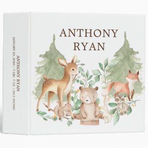 Classeur Bois Animaux Baby Photo Album