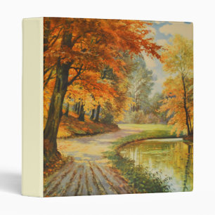Classeur Bois d'automne et rivière