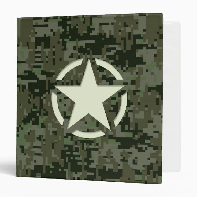 Classeur Bois numérique Star Stencil (Devant/Intérieur)