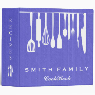 Classeur Bois personnalisé de livre de cuisine de recette
