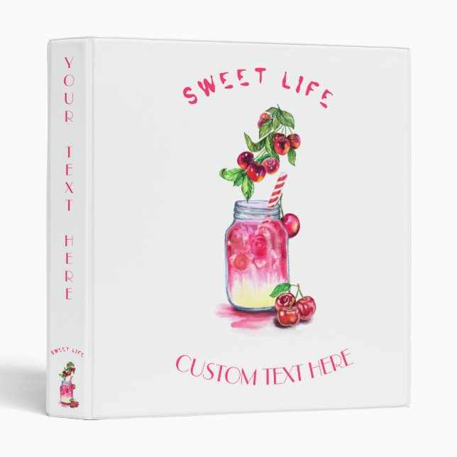 Classeur Boisson Cool de jus de fruits frais sucrés - Fête  (Devant/Côté)