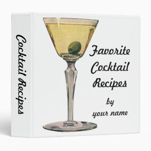 Classeur Boissons vintages Boissons, Cocktail Martini Olive