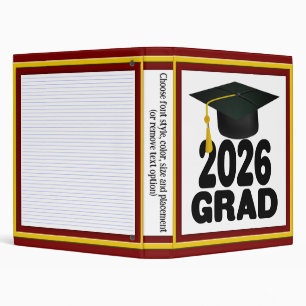 Classeur Bold Class of 2026 Graduation