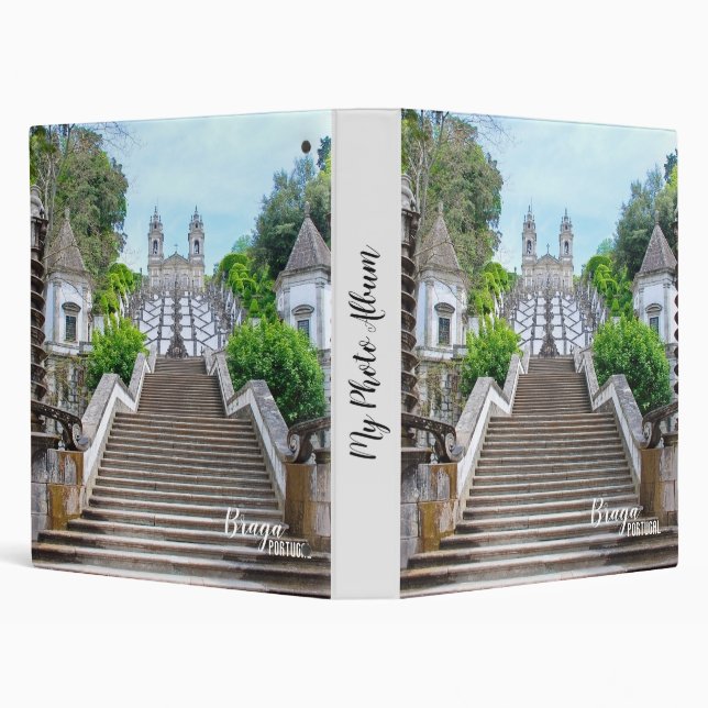 Classeur Bom Jesus Sanctuaire catholique photo, Braga, Port (Arrière-plan)