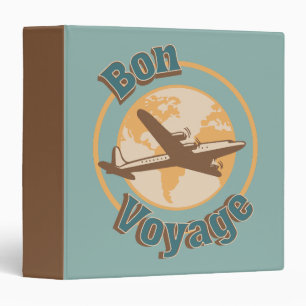 Classeur Bon voyage Voyage Voyageons dans le monde design