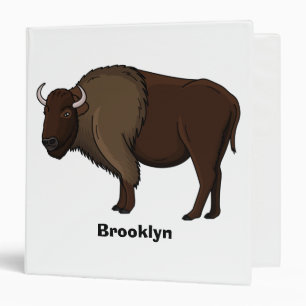 Classeur Bonne illustration de bison américain