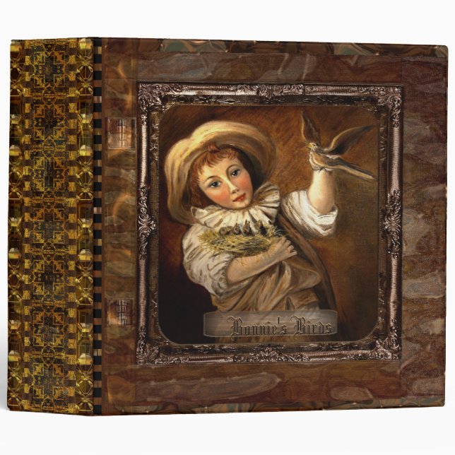 Classeur Bonnie's Birds Customizable (Devant/Côté)