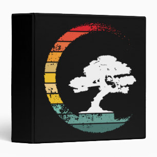 Classeur Bonsai Tree Enso Circle Vintage Zen Calligraphie