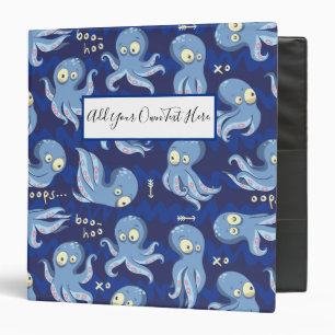 Classeur Boo Octopus Blue Kids Vêtements & Décor