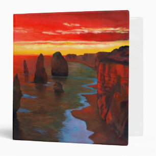 Classeur Bord de la mer rocheux au coucher du soleil