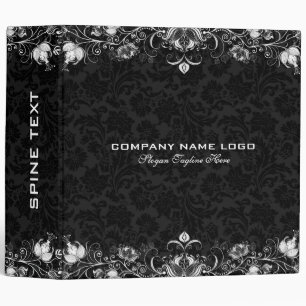 Classeur Bordure en dentelle noire et en dentelle blanche