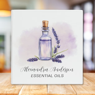 Classeur Botanica Huiles Essentielles de Lavande Aquarelle