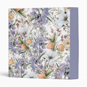 Classeur Botanique pastel couleurs fleur sauvage été fleuri