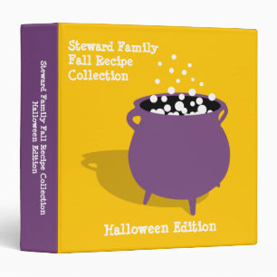 Classeur Boubbling potion de chaudron jaune recette d'Hallo