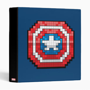 Classeur Bouclier Captain America pixelisé 16 bits