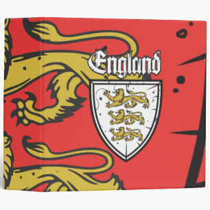 Classeur Bouclier en bois des Trois Lions d'Angleterre