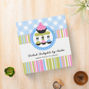 Classeur Boulangerie Cupcake and Cake Pops 1,5 pouce