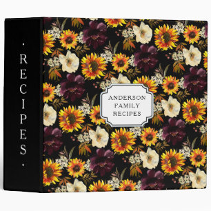 Classeur Bouquet d'automne Fleurs de soleil Floral Famille