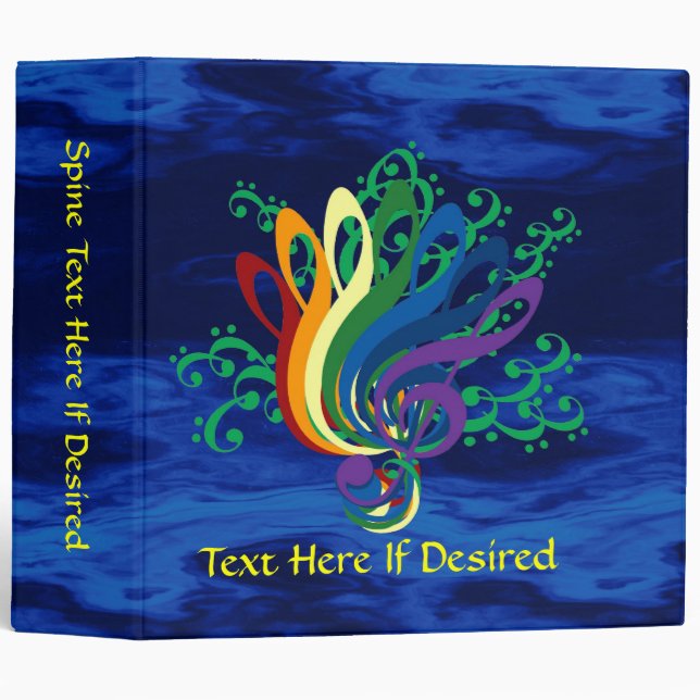 Classeur Bouquet de clef dans l'eau (Devant/Côté)