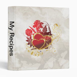 Classeur Bouquet Deux Coeurs