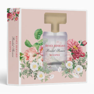 Classeur Bouteille de parfum rose Fête des mariées florale