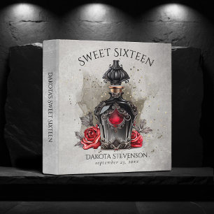 Classeur Bouteille de parfum victorienne et Rose   SWEET SI