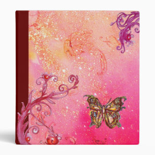 Classeur BOUTEILLE MAGIQUE EN PARKLES rose rouge violet vio