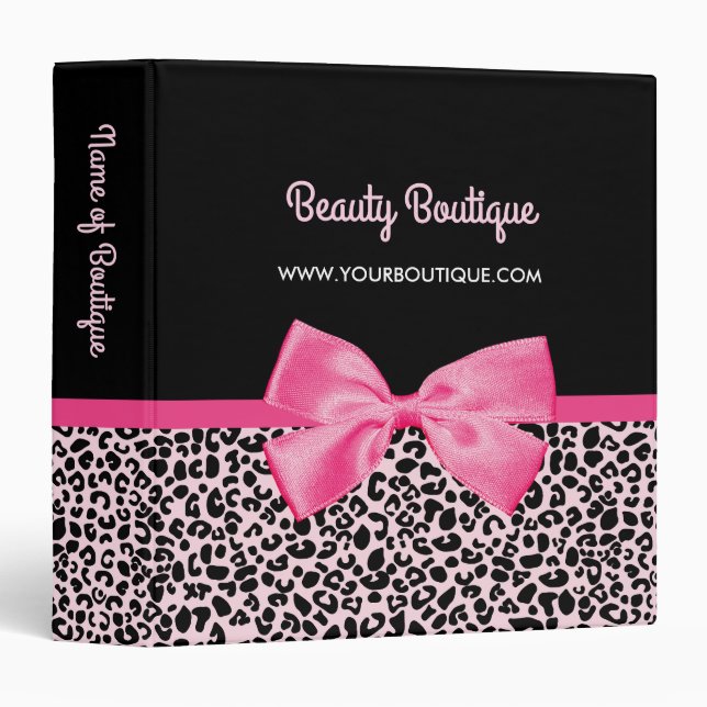 Classeur Boutique mignonne de beauté d'arc d'empreinte de (Devant/Côté)