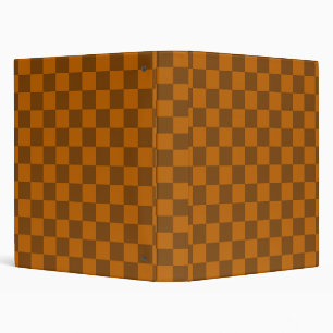 Classeur Bouton À damiers Brown