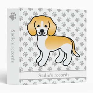 Classeur Bouvier Beagle Citron Et Blanc Chien De Dessin Ani