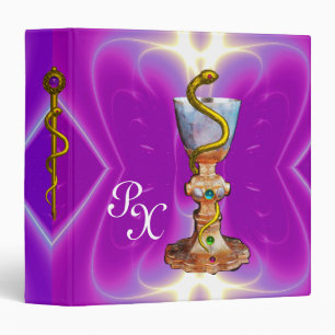 Classeur BOWL OF HYGEIA MONOGRAM Medicine, Pharmacie