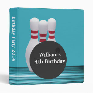 Classeur Bowling Anniversaire Fête Photo Album