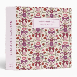 Classeur Bows et fleurs Magenta Baby Album photo