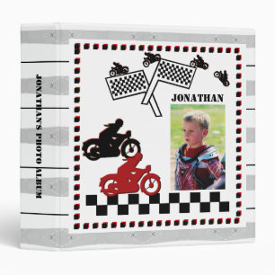 Classeur Boy Motorcycle Racing Album photo