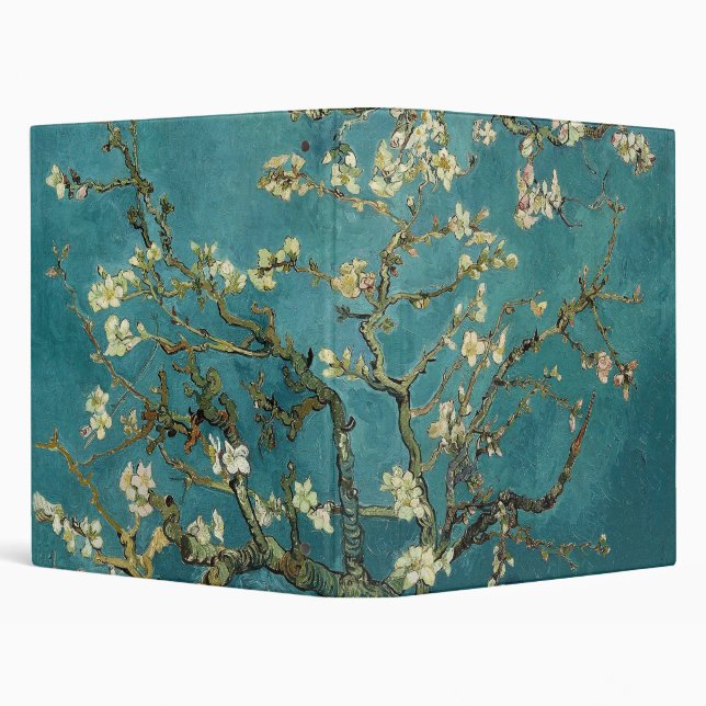 Classeur Branches avec fleurs d'amandes par Vincent Van Gog (Arrière-plan)