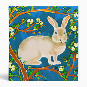 Classeur Branches de lapin sauvage et de fleurs