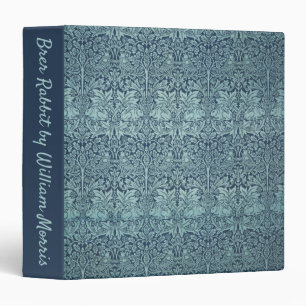 Classeur Brer Rabbit par William Morris Motif textile bleu