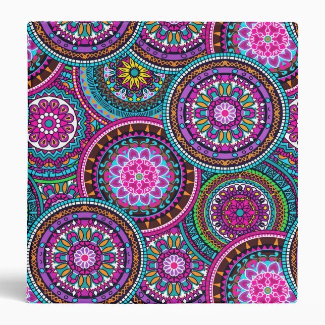 Classeur Bright Bohemian Boho Hippy Chic Motif (Devant)