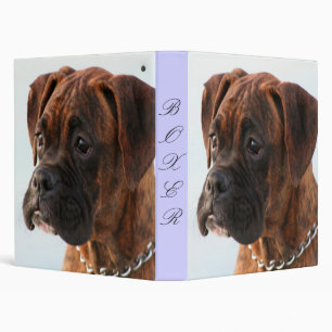 Classeur Brindle de chiot de boxeur