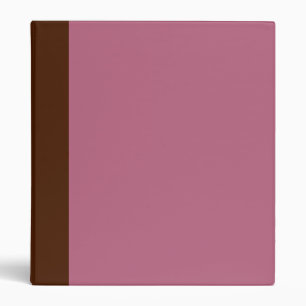 Classeur Brown à deux tons et rose mauve