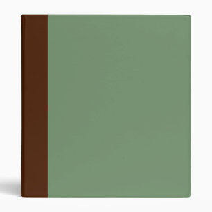 Classeur Brown à deux tons et vert Sage